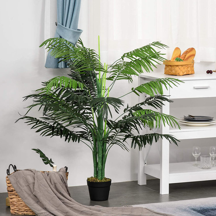 The Seasonal Aisle Charleston Artificial Palm Plant in Pot & Reviews